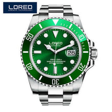 Load image into Gallery viewer, LOREO Automatic Mechanical Watches Diver Sport 200M Luxury Brand Men&#39;s Watches Business Wrist watch Male Clock Relogio Masculino