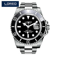 Load image into Gallery viewer, LOREO Automatic Mechanical Watches Diver Sport 200M Luxury Brand Men&#39;s Watches Business Wrist watch Male Clock Relogio Masculino