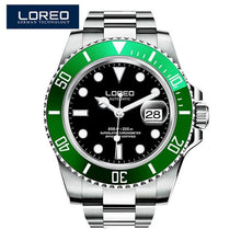 Load image into Gallery viewer, LOREO Automatic Mechanical Watches Diver Sport 200M Luxury Brand Men&#39;s Watches Business Wrist watch Male Clock Relogio Masculino