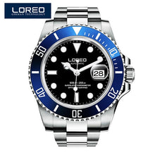 Load image into Gallery viewer, LOREO Automatic Mechanical Watches Diver Sport 200M Luxury Brand Men&#39;s Watches Business Wrist watch Male Clock Relogio Masculino