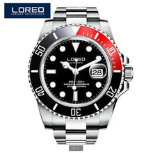 Load image into Gallery viewer, LOREO Automatic Mechanical Watches Diver Sport 200M Luxury Brand Men&#39;s Watches Business Wrist watch Male Clock Relogio Masculino