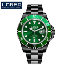 Load image into Gallery viewer, LOREO Automatic Mechanical Watches Diver Sport 200M Luxury Brand Men&#39;s Watches Business Wrist watch Male Clock Relogio Masculino