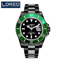 Load image into Gallery viewer, LOREO Automatic Mechanical Watches Diver Sport 200M Luxury Brand Men&#39;s Watches Business Wrist watch Male Clock Relogio Masculino