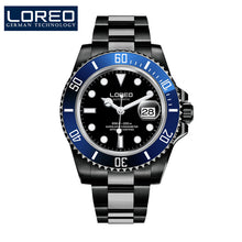 Load image into Gallery viewer, LOREO Automatic Mechanical Watches Diver Sport 200M Luxury Brand Men&#39;s Watches Business Wrist watch Male Clock Relogio Masculino