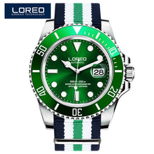 Load image into Gallery viewer, LOREO Automatic Mechanical Watches Diver Sport 200M Luxury Brand Men&#39;s Watches Business Wrist watch Male Clock Relogio Masculino