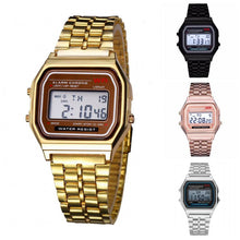 Load image into Gallery viewer, Men&#39;s Watch Vintage Watch Electronic Digital Display Retro Style Watch Gold Silver Watches Relojes Para Hombres Black Rose Gold