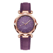 Load image into Gallery viewer, Casual Women Romantic Starry Sky Wrist Watch Leather Rhinestone Designer Ladies Clock Simple Dress Gfit  Montre Femme@50