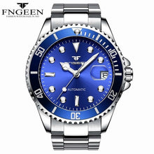 Load image into Gallery viewer, FNGEEN Top Brand Men‘s Fashion Luxury Watch Automatic Mechanical StainlessSteel Waterproof Wrist Male Clock Relogio Masculino