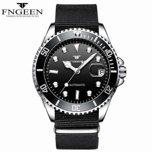 FNGEEN Top Brand Men‘s Fashion Luxury Watch Automatic Mechanical StainlessSteel Waterproof Wrist Male Clock Relogio Masculino