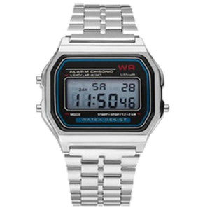 Led Electronic Watch Wr F91W Steel Belt A159 Harajuku Style Fashion Watch Multi-Function Led Table Watch