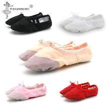 Load image into Gallery viewer, Girls Kids Pointe Shoes Dance Slippers High Quality Ballerina Practice Shoe For Ballet 5 color Ballet Dancer Professional Shoe