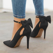 Load image into Gallery viewer, 2019 New women high heels bow pumps sexy stiletto pointed toe fashion party pumps ladies wedding shoes zapatos mujer