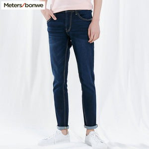 Metersbonwe Straight Jeans Men 2019 Spring Autumn New Casual Youth Trend Slim Jeans Mens  Pants Men Trousers