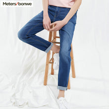 Load image into Gallery viewer, Metersbonwe Straight Jeans Men 2019 Spring Autumn New Casual Youth Trend Slim Jeans Mens  Pants Men Trousers