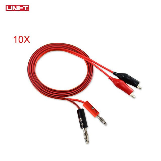 1m Alligator Cilp to AV Banana Plug Test Leads Connector Dual Tester Probe Pince Crocodile Clip Electronique Multimeter DC Power