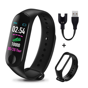 Rovtop M3 Plus Bluetooth Smart Watch Heart Rate Blood Pressure Health Waterproof Watch M3 Pro Wristband Fitness Tracker Watch