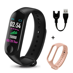 Rovtop M3 Plus Bluetooth Smart Watch Heart Rate Blood Pressure Health Waterproof Watch M3 Pro Wristband Fitness Tracker Watch