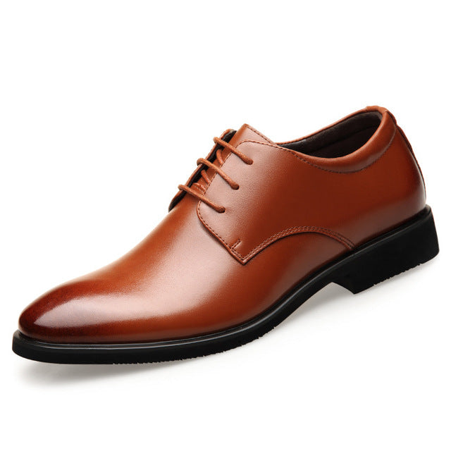 New Men's Shoes Spring and Autumn New Shoes Business Dress Large Size Leather England Shoes Men Dress Shoes Leather