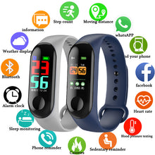 Load image into Gallery viewer, FXM Intelligent Sports Men Women Bracelet Heart Rate Sleep Monitoring Stepcounter Waterproof Watch Men And Women Bluetooth Link