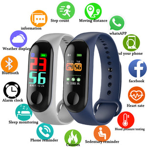 FXM Intelligent Sports Men Women Bracelet Heart Rate Sleep Monitoring Stepcounter Waterproof Watch Men And Women Bluetooth Link