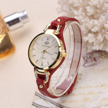 Load image into Gallery viewer, Women Casual Watches Round Dial Rivet PU Leather Strap Wristwatch Ladies Analog Quartz Watch Gift часы женские DOD886