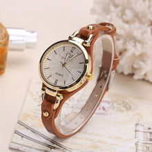 Load image into Gallery viewer, Women Casual Watches Round Dial Rivet PU Leather Strap Wristwatch Ladies Analog Quartz Watch Gift часы женские DOD886