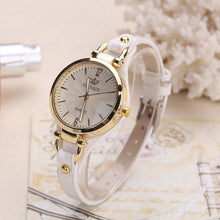 Load image into Gallery viewer, Women Casual Watches Round Dial Rivet PU Leather Strap Wristwatch Ladies Analog Quartz Watch Gift часы женские DOD886