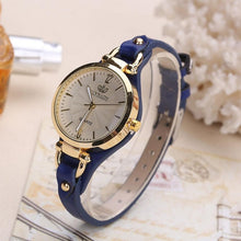 Load image into Gallery viewer, Women Casual Watches Round Dial Rivet PU Leather Strap Wristwatch Ladies Analog Quartz Watch Gift часы женские DOD886