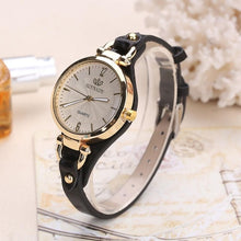 Load image into Gallery viewer, Women Casual Watches Round Dial Rivet PU Leather Strap Wristwatch Ladies Analog Quartz Watch Gift часы женские DOD886