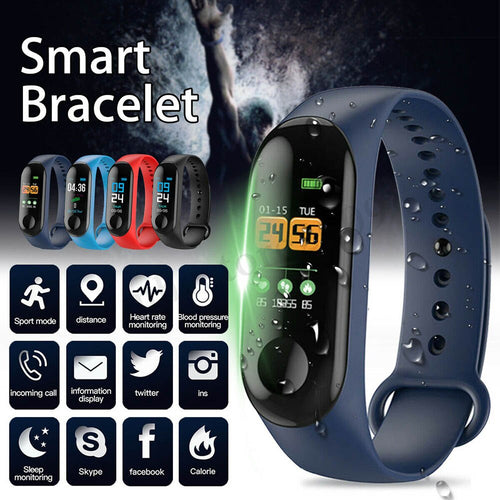 2019 Newly Smart Braclet Heart Rate Sports Waterproof Sleep Monitoring Watch men  watches sport watch