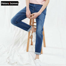 Load image into Gallery viewer, Metersbonwe Straight Jeans Men 2019 Spring Autumn New Casual Youth Trend Slim Jeans Mens  Pants Men Trousers