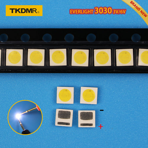 TKDMR led tv backlight 1.2W 3030 3V 6V kit electronique led led for lcd tv repair Assorted pack kit Cool white free shipping