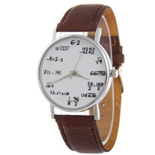 Load image into Gallery viewer, TIke Toker  Math formula Watch women Fashion Girls Function Leather Band Analog Quartz Wristwatches Ladies Watches Children Gift