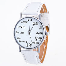 Load image into Gallery viewer, TIke Toker  Math formula Watch women Fashion Girls Function Leather Band Analog Quartz Wristwatches Ladies Watches Children Gift