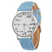 Load image into Gallery viewer, TIke Toker  Math formula Watch women Fashion Girls Function Leather Band Analog Quartz Wristwatches Ladies Watches Children Gift