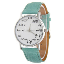 Load image into Gallery viewer, TIke Toker  Math formula Watch women Fashion Girls Function Leather Band Analog Quartz Wristwatches Ladies Watches Children Gift