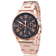 Load image into Gallery viewer, 2019 New Famous Brand Geneva Rosy Gold Casual Quartz Watch Women Full Stainless Steel Dress Watches Relogio Feminino Hot Clock